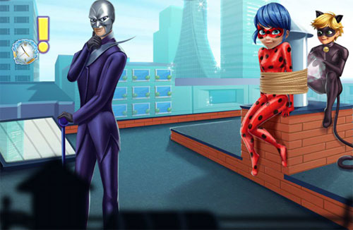 Cat Noir Saving Ladybug