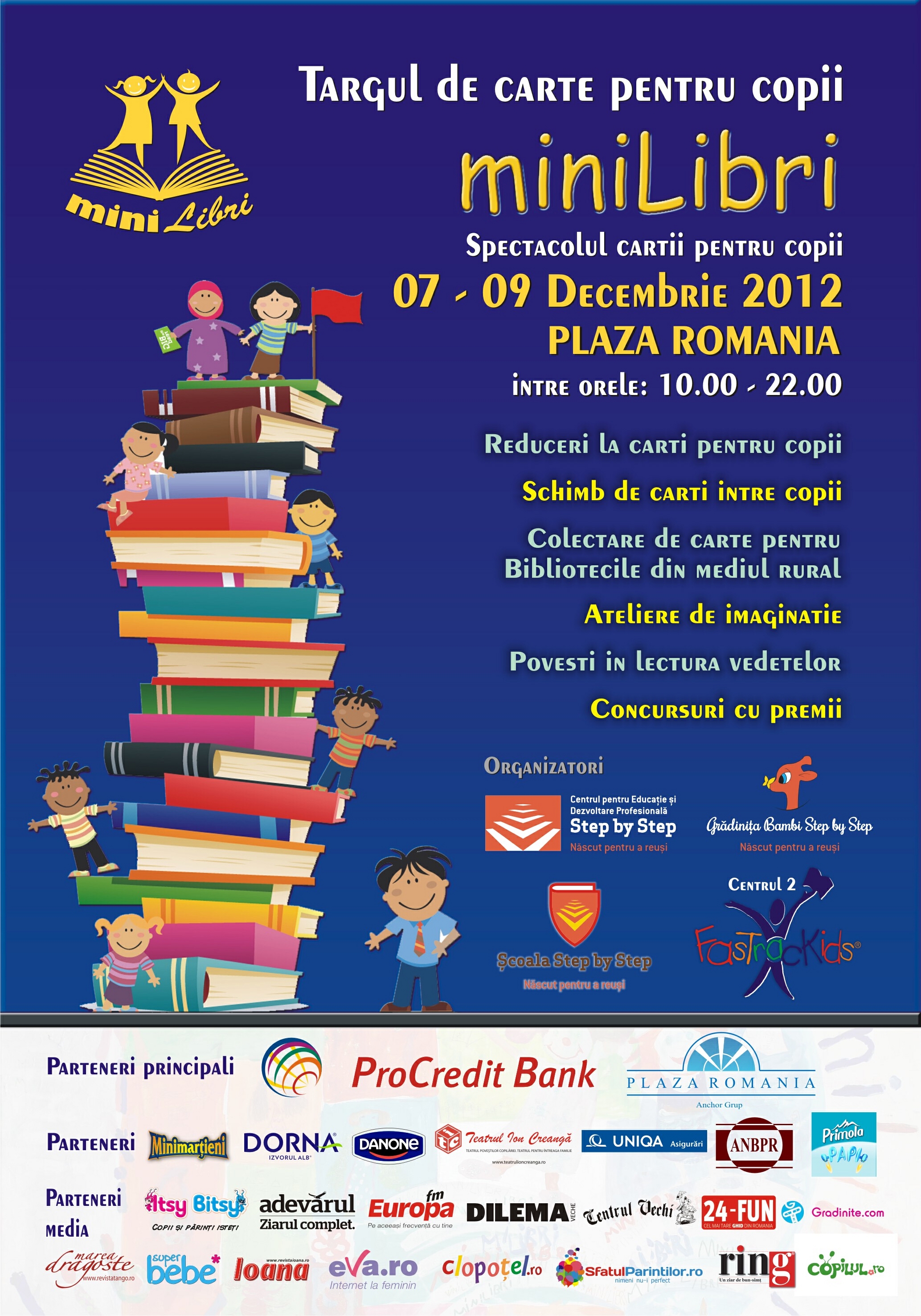 miniLibri, singurul targ de carte pentru copii, de vineri pana duminica la Plaza Romania