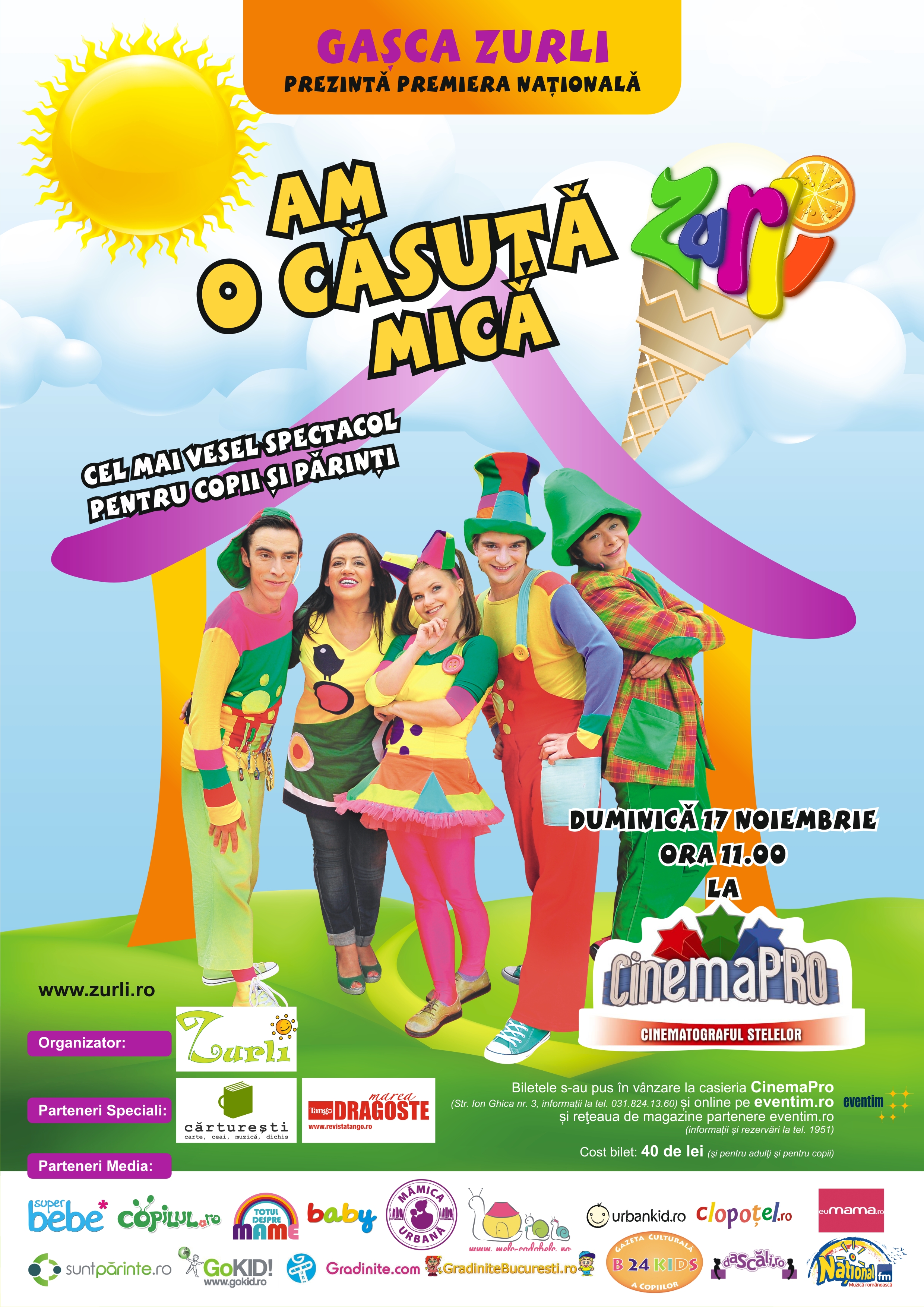 La cererea publicului, Gasca ZURLI joaca din nou spactacolul AM O CASUTA MICA