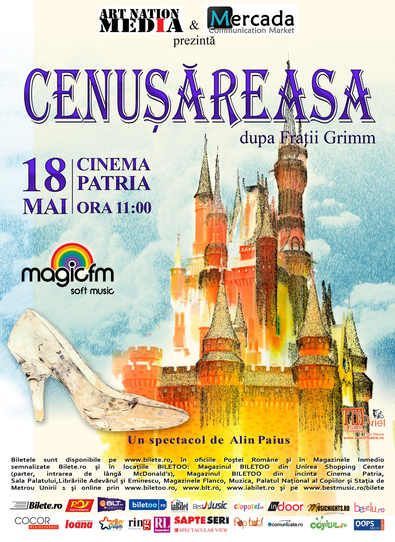 Teatrul pentru copii “Cenusareasa” – in premiera la Cinema Patria