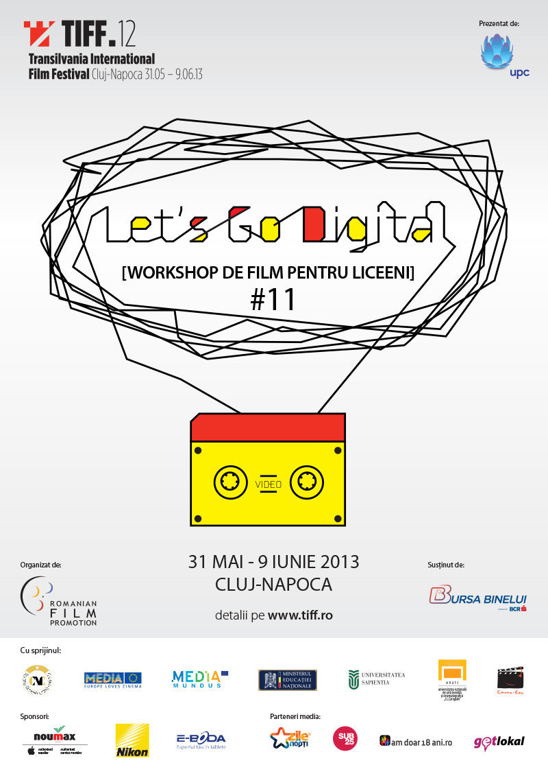 Start pentru inscrierile la Workshop-ul de Film pentru Liceeni "LET&rsquo;S GO DIGITAL! 2013"