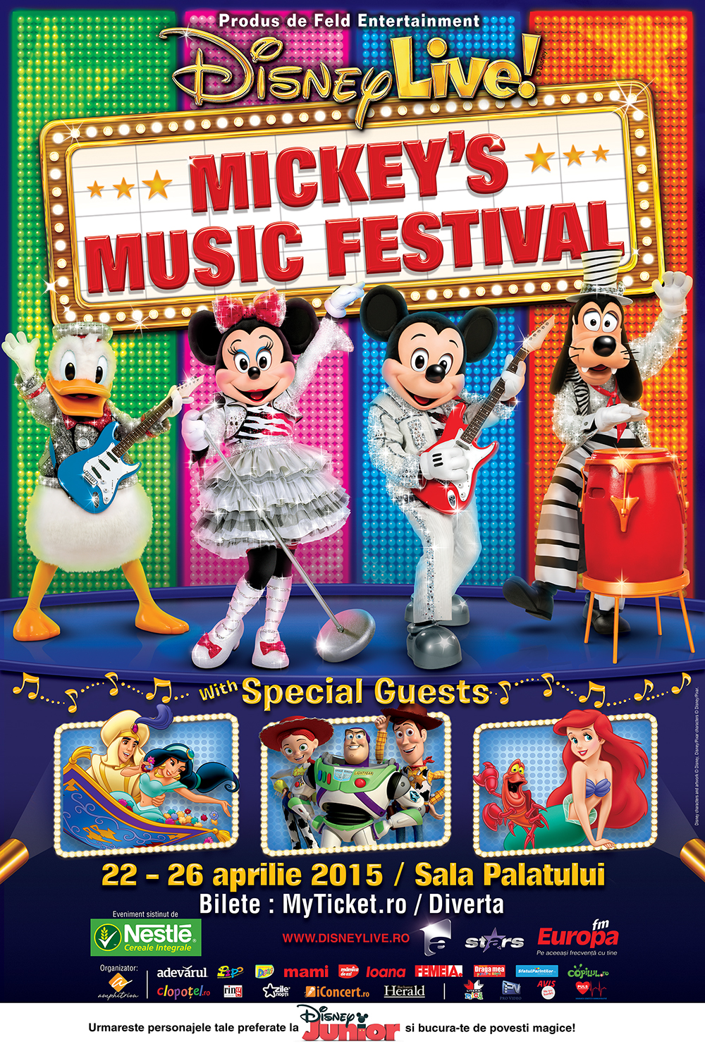 Noua mega-productie, Disney Live! Mickey’s Music Festival, vine la Bucuresti!