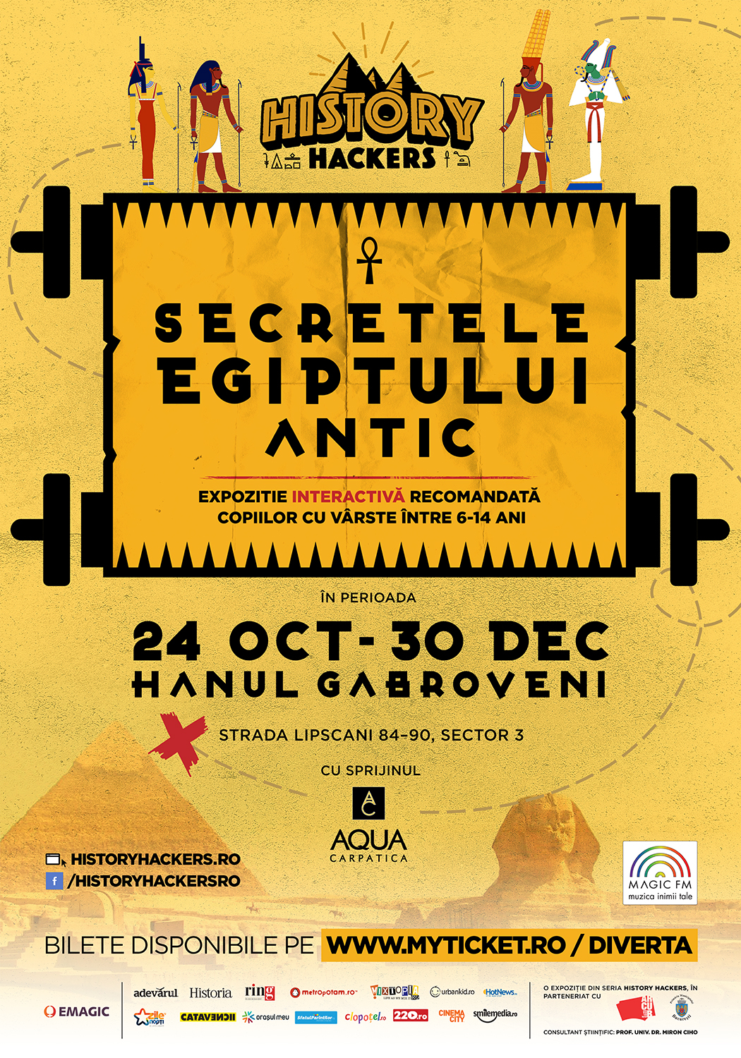 History Hackers - Secretele Egiptului Antic &ndash; expozitie interactiva pentru copii!