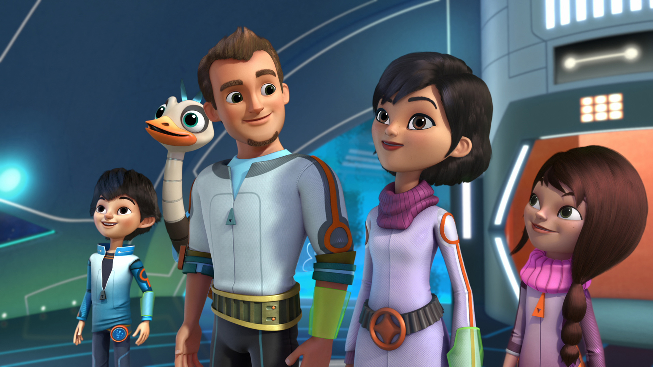 "Miles in spatiu", un nou serial animat de aventuri intergalactice pentru copii, debuteaza sambata, 23 mai, la ora 10:55, la Disney Junior. 