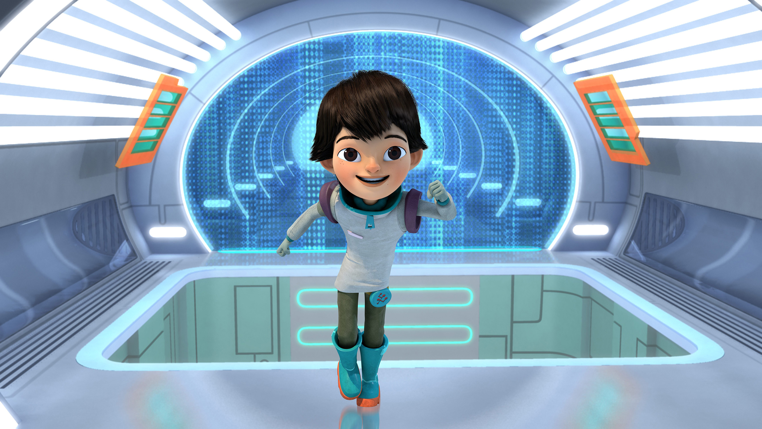"Miles in spatiu", un nou serial animat de aventuri intergalactice pentru copii, debuteaza sambata, 23 mai, la ora 10:55, la Disney Junior.