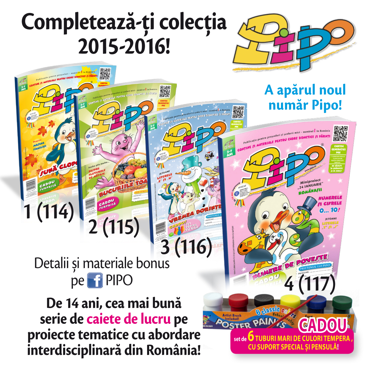 Au aparut noile editiii PIPO, DOXI si TERRA MAGAZIN!