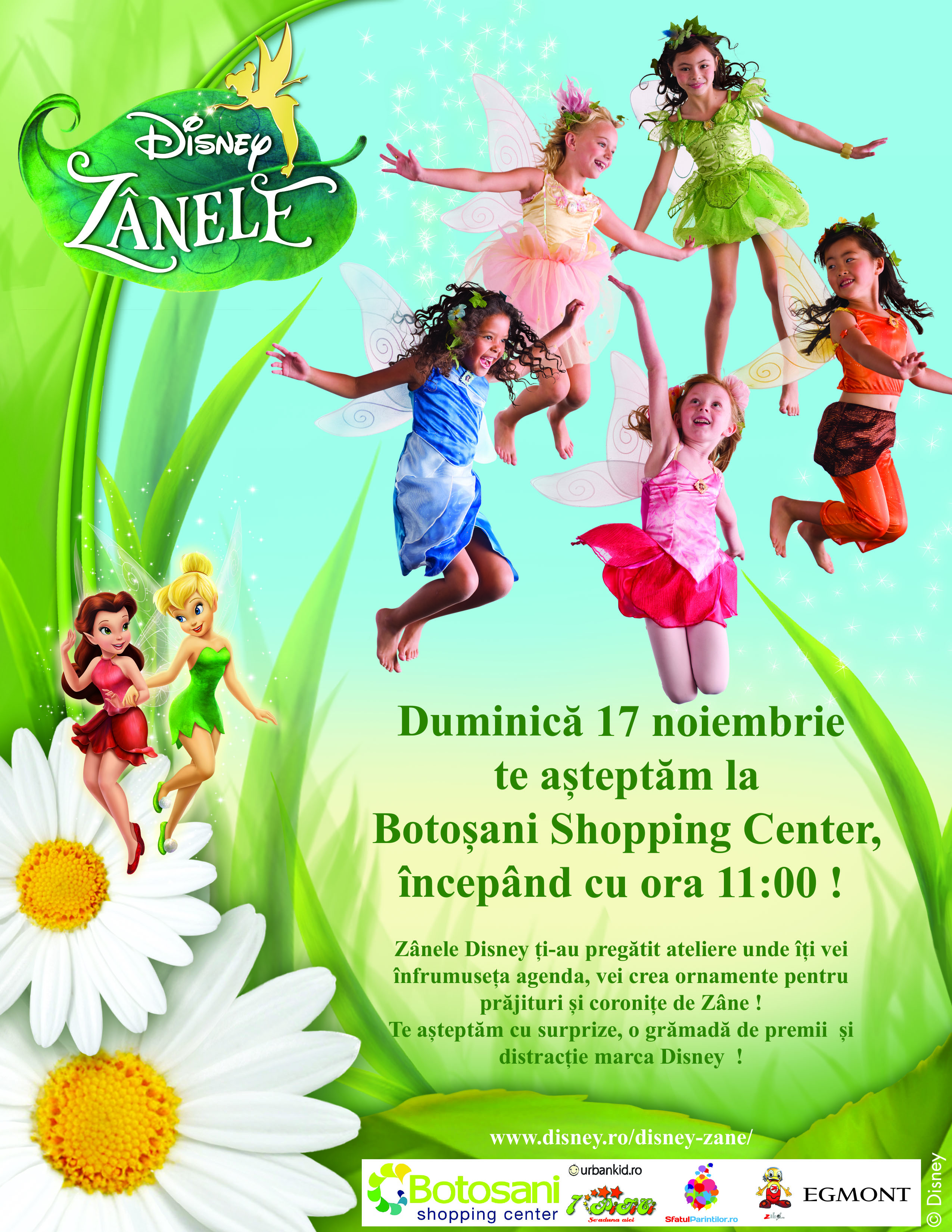 Duminica, eveniment "Zanele Disney" pentru copiii la Botosani Shopping Center