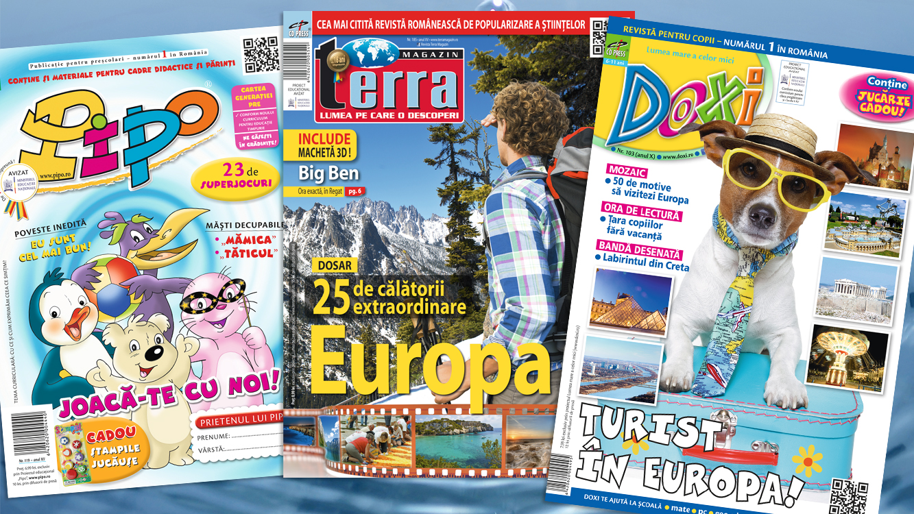 Au aparut noile editii din revistele  Pipo, Doxi si Terra Magazin!