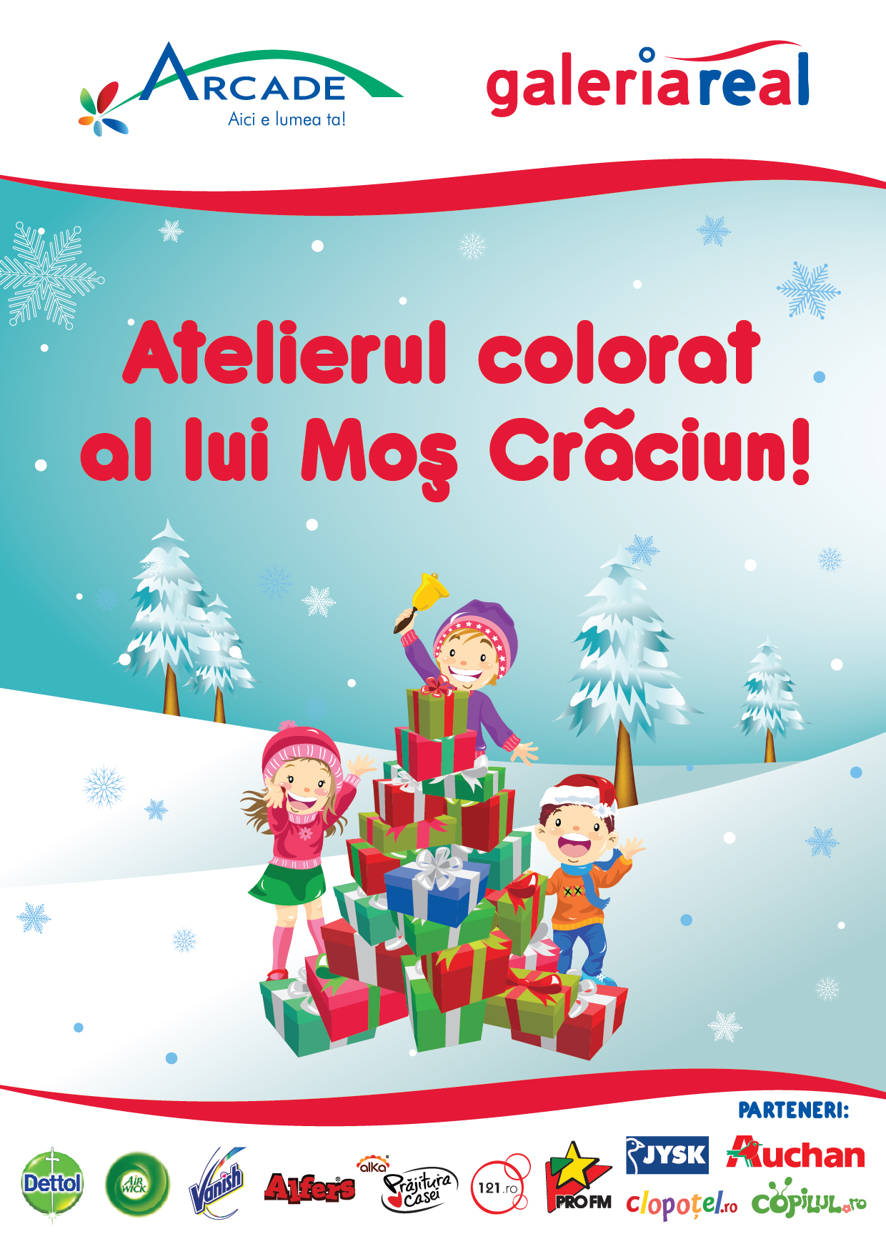 Centrele  Comerciale  Arcade  si Galeria  Real lanseaza  campania "Mos Craciun, bine ai venit!"