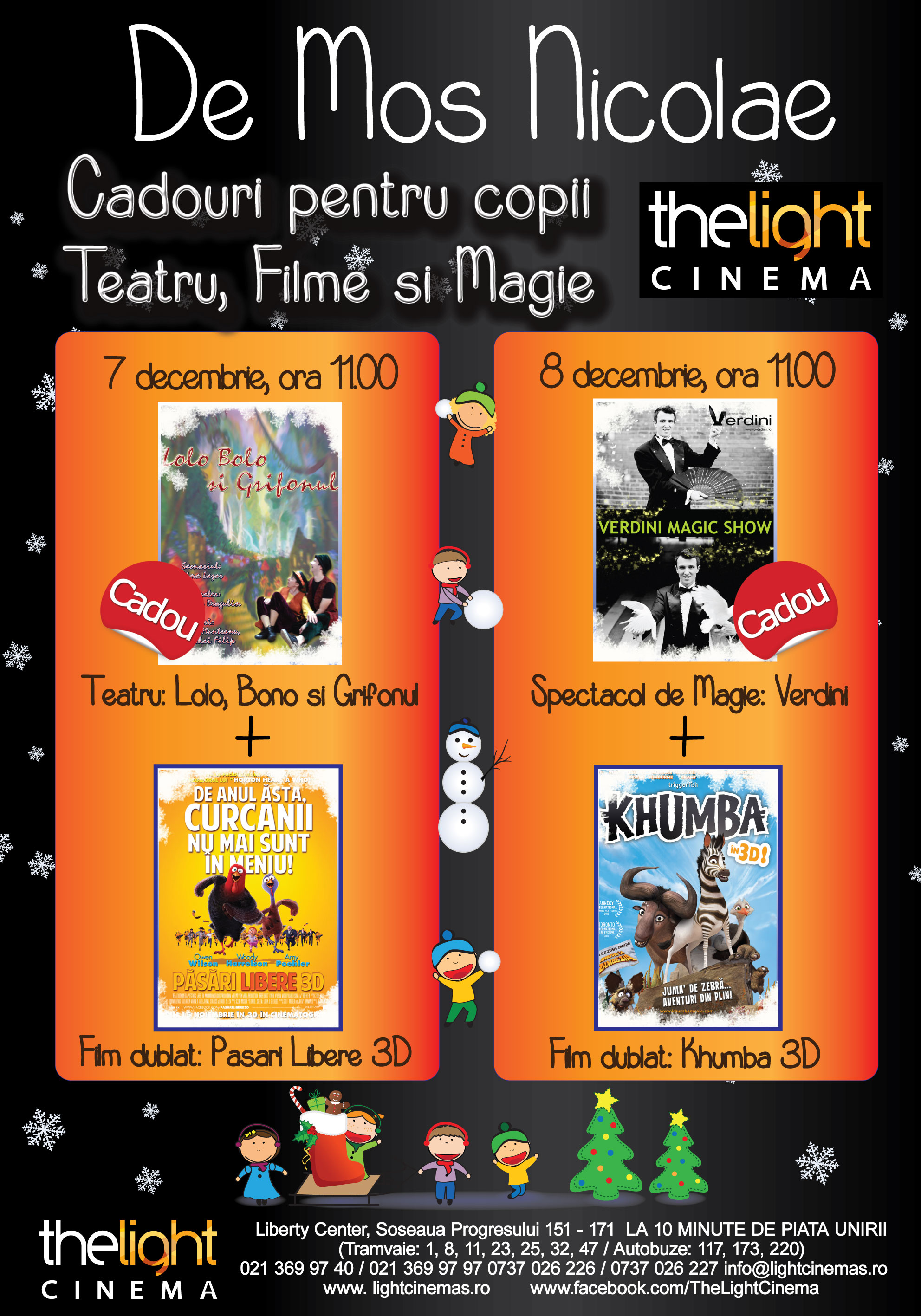 Cadouri de Mos Nicolae: teatru, filme si magie