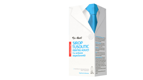 Lupta eficient impotriva tusei cu Dr. Hart Sirop Tusolitic!