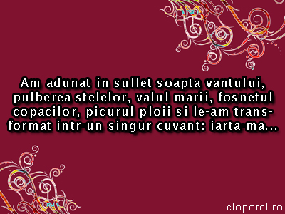 Iarta-ma Felicitare aleasa - Iarta-ma