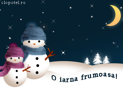 O iarna frumoasa Felicitare aleasa - O iarna frumoasa