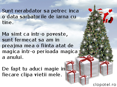 Magia sarbatorilor de iarna Felicitare aleasa - Magia sarbatorilor de iarna