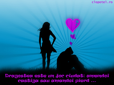 Felicitare aleasa - Dragostea e un joc ciudat