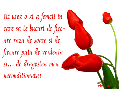 Felicitare aleasa - Ziua femeii