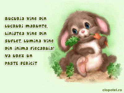 Felicitare aleasa - Va urez un Paste fericit!