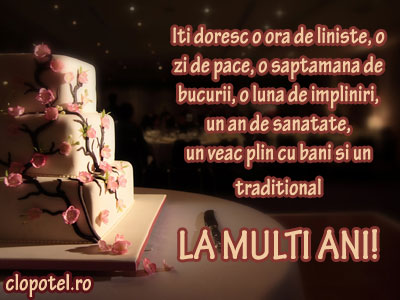 Felicitare aleasa - Un traditional La multi ani