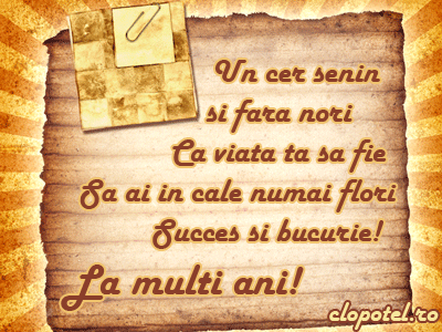 Succes si bucurie Felicitare aleasa - Succes si bucurie