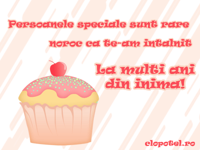 Felicitare aleasa - La multi ani din inima