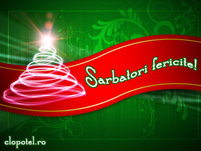 Felicitare aleasa - Sarbatori fericite