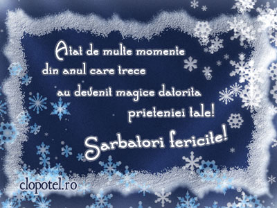 Felicitare aleasa - Felicitare de Craciun pentru prieteni