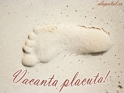 Felicitare aleasa - Vacanta placuta!
