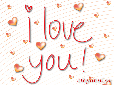 I love you Felicitare aleasa - I love you