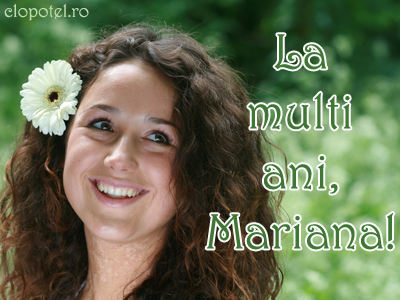 Felicitare aleasa - La multi ani, Mariana!