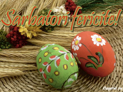 Felicitare aleasa - Srabatori fericite!