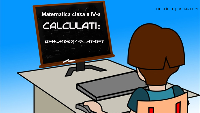 Test de clasa a IV-a la matematica