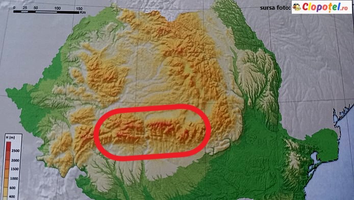 Test la geografie: Carpatii Meridionali din Romania