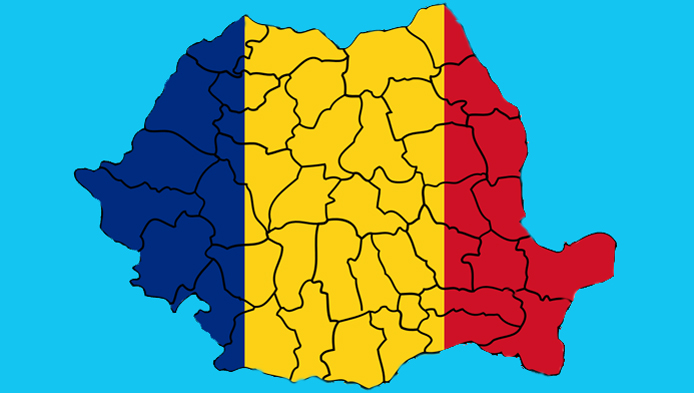 Harta judete Romania