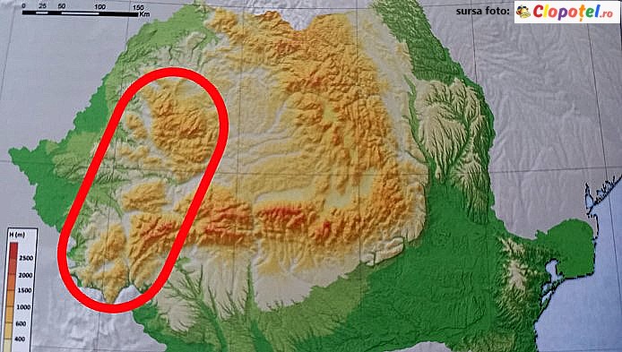 Test la geografie: Carpatii Occidentali din Romania