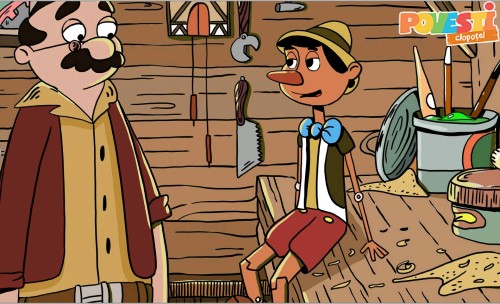 Descarca planse de colorat cu Pinocchio