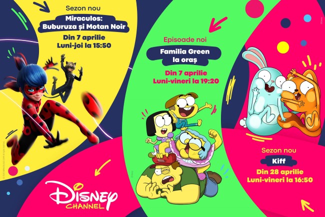 Noutati la Disney Channel si Disney Jr. in aprilie 2025