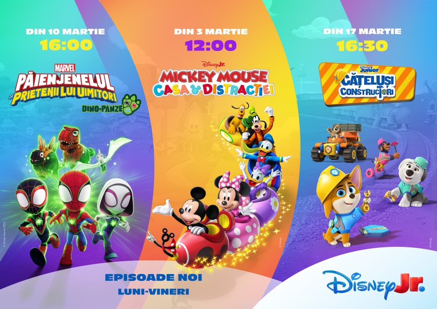 Martie aduce noi episoade captivante pe Disney Jr.!