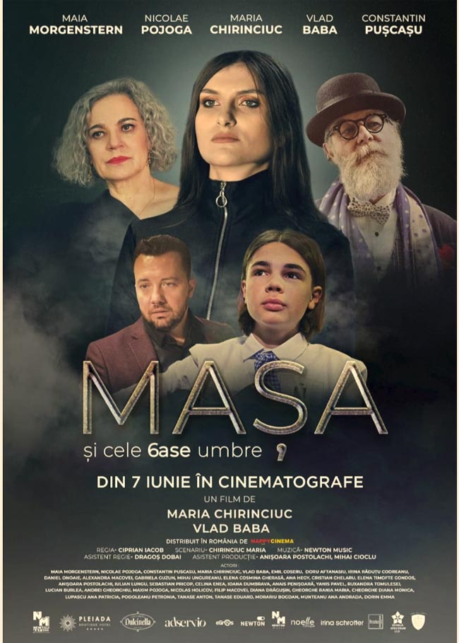 Afisul filmului "Masa si cele 6ase umbre"
