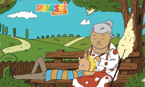 Descarca planse de colorat cu Bunica