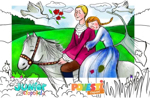 Descarca planse de colorat cu Cenusareasa