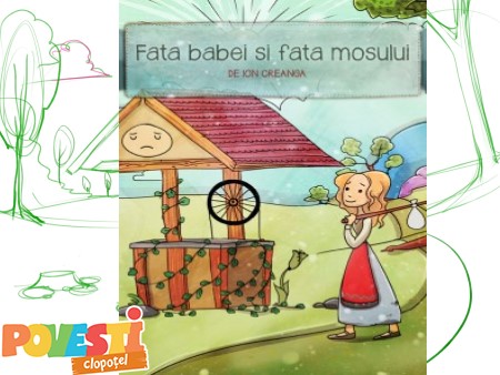 Descarca planse de colorat cu Fata babei si fata mosneagului