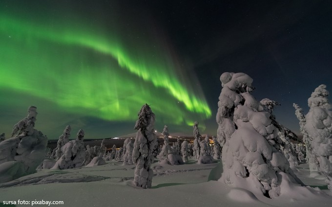 Finlanda - aurora boreala