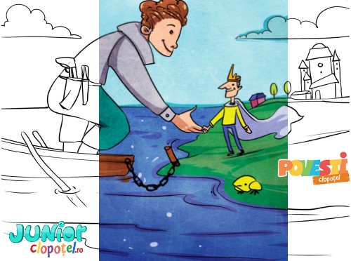 Descarca planse de colorat cu Gulliver