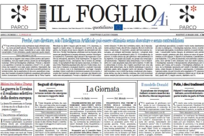 Foto X: Publicatia Il Foglio