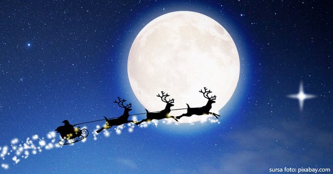 Mos Craciun si renii fermecati