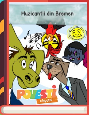 Descarca planse de colorat cu Muzicantii din Bremen