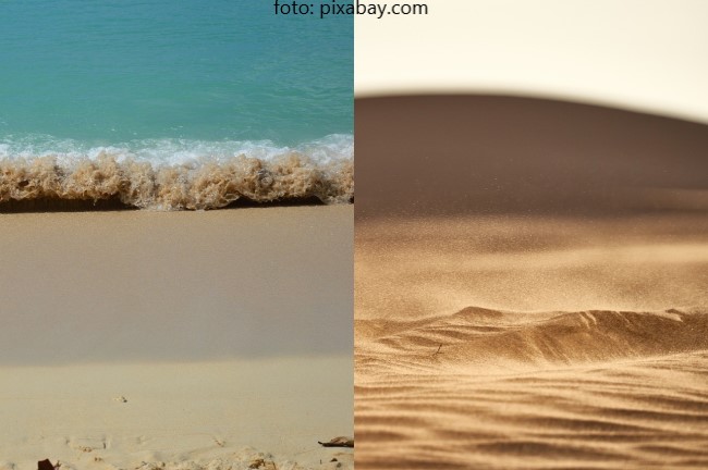 Nisipul de plaja vs Nisipul de desert