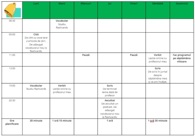 Plan de studiu pentru cei care &icirc;nvata o limba straina
