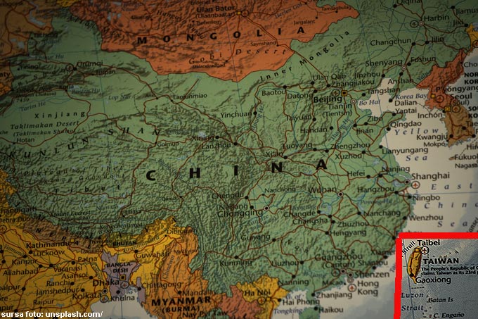 Harta China si Taiwan